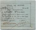 France 1 franc 1 Franc Noyon City - 1915 -