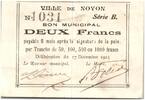 France 2 francs 2 Francs Noyon City - 1915 -