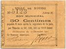 France 50 centimes 50 Centimes Noyon City - 1915 -