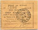 France 50 centimes 50 Centimes Noyon City - 1915 -