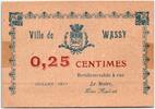 France 25 centimes 25 Centimes Wassy City - 1917 -