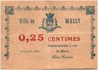 France 25 centimes 25 Centimes Wassy City - 1917 -