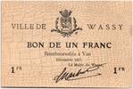 France 1 franc 1 Franc Wassy City - 1915 -