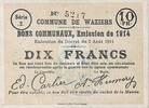 France 10 f 10 F Waziers -