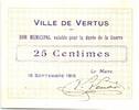France 25 centimes 25 Centimes Vertus City - 1915 -
