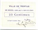 France 25 centimes 25 Centimes Vertus City - 1915 -