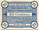 France 25 centimes 25 Centimes Vertus City - 1916 -
