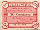 France 50 centimes 50 Centimes Vertus City - 1916 -
