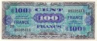 France 1945 100 F Allied Military Currency AU