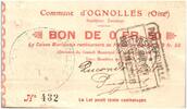 France 50 centimes 50 Centimes Ognolles City - 1915 -