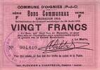 France 20 f 20 F Oignies -