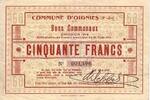 France 50 f 50 F Oignies -