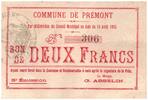 France 2 francs 2 Francs Premont City - 3rd emission N306 - 1915 -