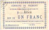 France 1 franc 1 Franc Premont City - 5th emission N1270 - 1915 -