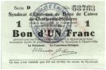 France 1 franc 1 Franc Charleville-Mézières City - 1916 -