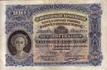 Switzerland 100 f 100 Francs 1927 - Woman's head, farmer -