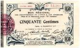 France 50 centimes 50 cent. Laon Régional - 1915 -