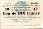 France 10 francs 10 Francs Charleville-Mézières Cities - Charleville-Mézières - 1916 -