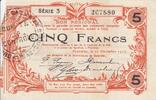 France 18/06/1917 5 Francs Fourmies City - 1917 AU