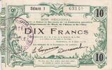 France 08/05/1916 10 Francs Fourmies City - 1916 VF