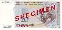 Bosnia-Herzegovina 20 convertible maraka 20 Convertible Maraka - F. Visjic - 1998 -