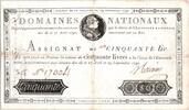 France  50 Livres Louis XVI - 29/09/1790 FF+