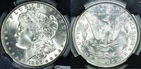 USA 1886 Morgan Dollar NGC & CAC MS-65; Original Bag Fragment; Creamy White 343,55 EUR  Excl. 51,52 EUR Verzending