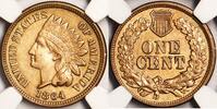 USA 1864 Copper Nickel Indian Head Cent NGC AU-55; Pleasing Example 214,71 EUR  Excl. 51,52 EUR Verzending