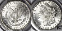 Dollars, Dollars Morgan Dollar  PCGS MS-64; Frosty White 143,67 EUR  Excl. 17,95 EUR Verzending