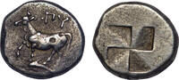 Thrace, Byzantion AR drachm c. 340-320 BC Bull standing left on dolphin/... 250,00 EUR200,00 EUR  Excl. 15,00 EUR Verzending