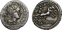 Roman Republic AR denarius 101 BC M. Lucilius Rufus, Roma/Victory ss+ 180,00 EUR  Excl. 15,00 EUR Verzending