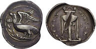 Bruttium, Croton AR nomos Eagle/Tripod, ex-Frederick S. Knobloch collection, pedigree to 1970 -
