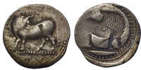 Lucania, Sybaris AR nomos Bull standing left/incuse, pedigree to 1970 -