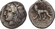 Ionia, Miletus AR didrachm Laureate head of Apollo left/Lion, magistrate Apollodotos, pedigree to 1969 -