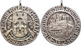 European Coins Medal Segeberg 1912 Shooting  Unc Silver City View Germany German State Very Rare UNC