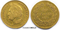 Frankreich 40 Francs Mzz. A, Louis Philippe I. 1830-1848, 12,84 g/900 Gold, S200, ss -