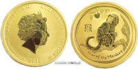 Australien 50 Dollars Jahr des Affen, 1/2 oz. Gold 9999, Originalkapsel, Stg -