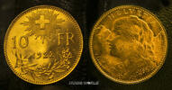 Schweiz 10 Vreneli Mzz. B, Vreneli, 3,22 g/900 Gold, S60, vz -