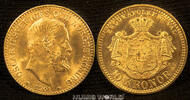 Schweden 10 Kronor Mzz. E.B., Oscar II. 1872-1907, 4,48 g/900 Gold, S139, vz+ -