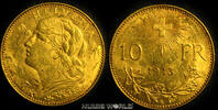 Schweiz 10 Vreneli Schweiz, 10 Vreneli 1913, Mzz. B, Vreneli, 3,22 g/900 Gold, vz -