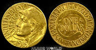 USA 1 Dollar Panama-Pazifik-Ausstellung 1915, nur 15000 Ex., F101, Stg -