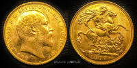 Australien Sovereign Australien, Sovereign 1907, Mzz. M, Melbourne, Edward VII. 1901-1910, 7,99 g/917 Gold, S493, vz/vz+ -