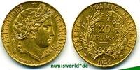 Frankreich 20 Francs 1851 Mzz. A, Cereskopf, Zweite Franz. Rep. 24.02.18... 1165,00 EUR  Excl. 32,00 EUR Verzending