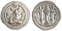 Sasanian drachm Peroz, DA (Darabgird) mint -
