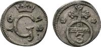 Sayn-Wittgenstein-Hohenstein 3 Pfennig Gustav 1657-1701 -
