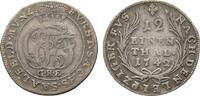 Sachsen-Coburg-Saalfeld 1/12 Taler Christian Ernst und Franz Josias 1729-1745 -