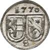 Salzburg, Erzbistum Einseitiger Pfennig Sigismund III. von Schrattenbach 1753-1771 -