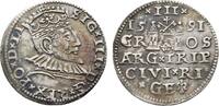 Baltikum-Riga, Stadt 3 Gröscher Sigismund III. von Polen 1587-1632 -