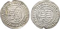 Sachsen-Markgrafschaft Meißen 1/2 Spitzgroschen Kurfürst Ernst, Albrecht und Wilhelm III. 1465-1482 -