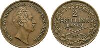 Schweden Cu 2 Skilling Banco Oskar I. 1844-1859 -